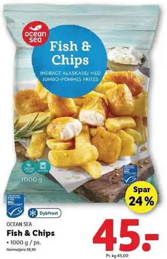 Lidl Fish & Chips tilbud
