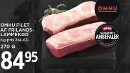 MENY OMHU FILET AF FRILANDSLAMMEKØD tilbud