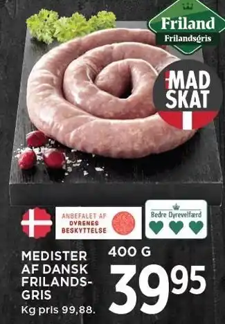 MENY MEDISTER AF DANSK FRILANDSGRIS tilbud
