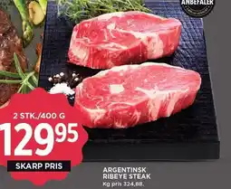 MENY ARGENTINSK RIBEYE STEAK tilbud