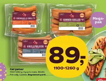 Kvickly Gøl pølser tilbud