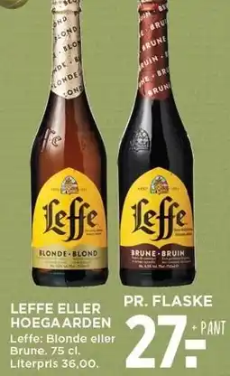 MENY LEFFE ELLER HOEGAARDDEN tilbud