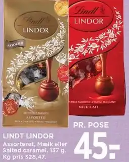 MENY LINDT LINDOR tilbud
