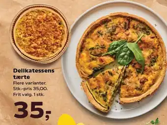 Kvickly Delikatessens tærte tilbud