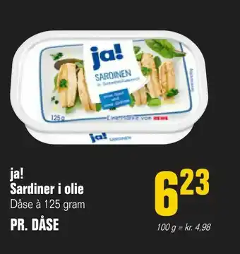 Otto Duborg ja! Sardiner i olie tilbud