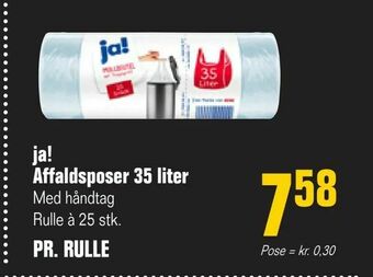 Otto Duborg ja! Affaldsposer 35 liter tilbud
