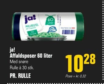 Otto Duborg ja! Affaldsposer 60 liter tilbud