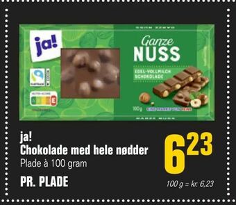 Otto Duborg ja! Chokolade med hele nødder tilbud