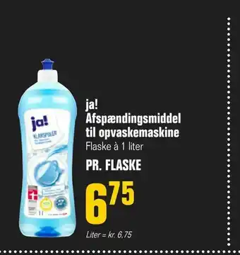 ja! Afspændingsmiddel til opvaskemaskine