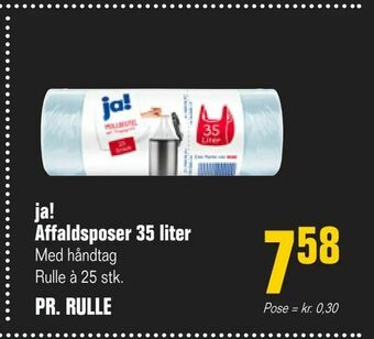 Poetzsch Padborg ja! Affaldsposer 35 liter tilbud