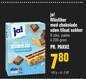Poetzsch Padborg ja! Müslibar med chokolade uden tilsat sukker tilbud