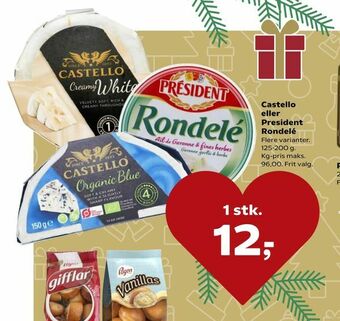 SuperBrugsen Castello eller President Rondelé tilbud