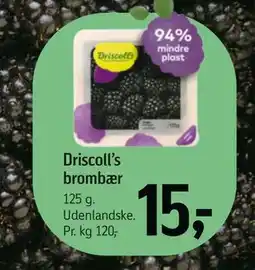 Føtex Driscoll’s brombær tilbud
