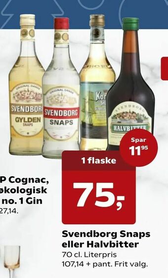 SuperBrugsen Svendborg Snaps eller Halvbitter tilbud