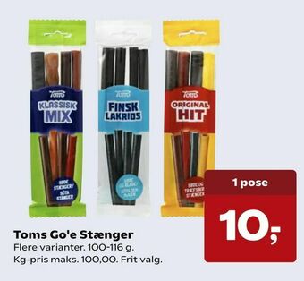 SuperBrugsen Toms Go'e Stænger tilbud