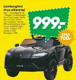 Bilka Lamborghini Urus elkøretøj tilbud