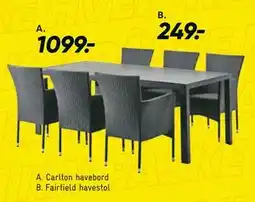 Bilka Fairfield havestol tilbud