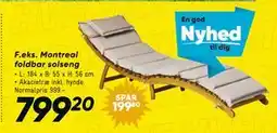 Bilka Montreal foldbar solseng tilbud