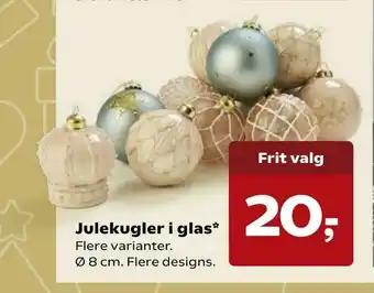 Julekugler i glas