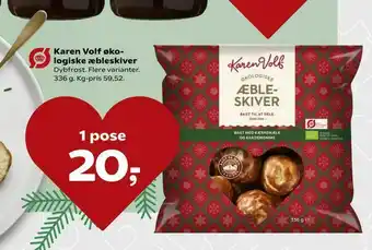 SuperBrugsen Karen Volf øko logiske æbleskiver tilbud