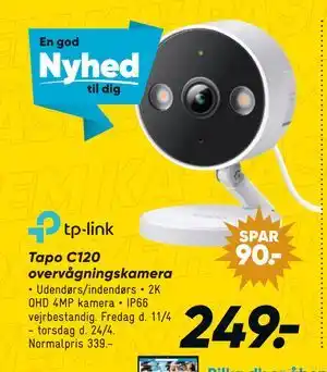 Bilka Tapo C120 overvågningskamera tilbud