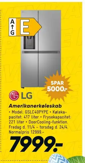 Bilka Amerikanerkøleskab tilbud