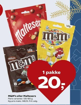 M&M's eller Maltesers