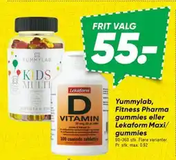 Bilka Yummylab, Fitness Pharma gummies eller Lekaform Maxi/ gummies tilbud