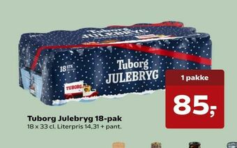SuperBrugsen Tuborg Julebryg 18-pak tilbud