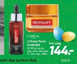 Bilka L’Oréal Paris hudpleje tilbud