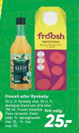 Bilka Froosh eller Rynkeby tilbud