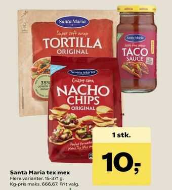 SuperBrugsen Santa Maria tex mex tilbud