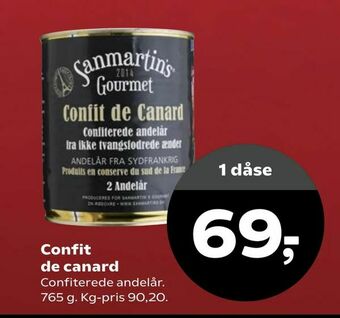 SuperBrugsen Confit de canard tilbud