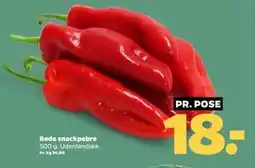 Netto Røde snackpebre tilbud