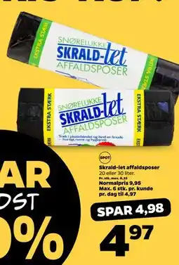 Netto Skrald-let affaldsposer tilbud