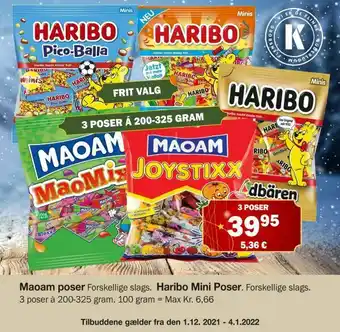 Købmandsgården Haribo Mini Poser tilbud
