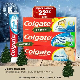 Købmandsgården Colgate tandpasta tilbud