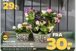 Netto Potte i zink tilbud
