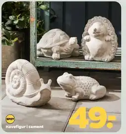 Netto Havefigur i cement tilbud
