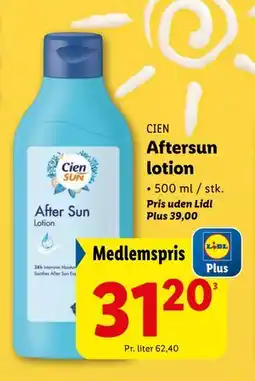 Lidl Aftersun lotion tilbud