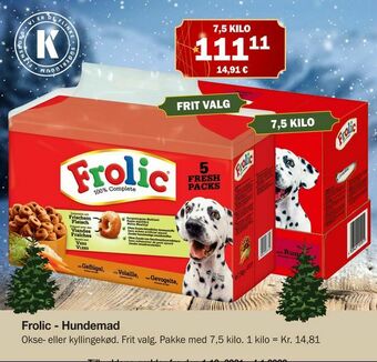 Købmandsgården Frolic - Hundemad tilbud