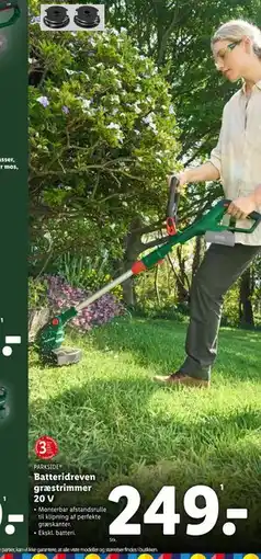 Lidl Batteridreven græstrimmer 20 V tilbud