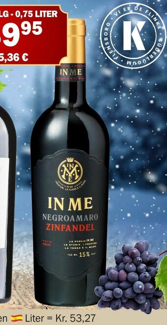Købmandsgården In Me Negroamaro tilbud