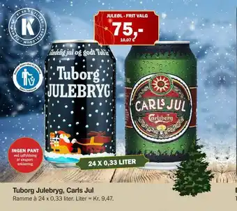 Købmandsgården Tuborg Julebryg, Carls Jul tilbud