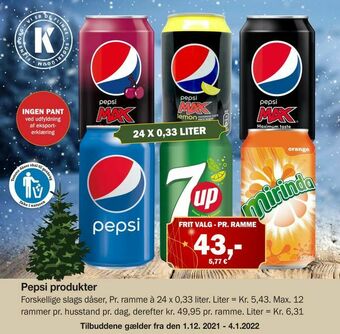Købmandsgården Pepsi produkter tilbud