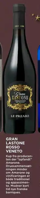 MENY Gran lastone rosso veneto tilbud