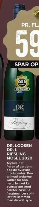 MENY Dr. Loosen Dr. L Riesling Mosel 2020 tilbud