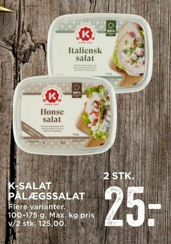 MENY K-salat pålægssalat tilbud