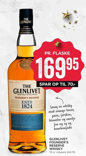 MENY Glenlivet founder's reserve whisky tilbud