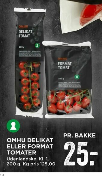 MENY Omhu delikat eller format tomater tilbud